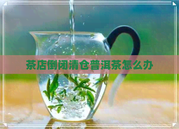 茶店倒闭清仓普洱茶怎么办