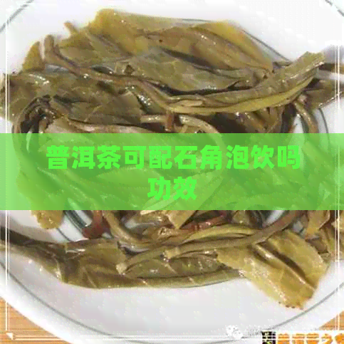 普洱茶可配石角泡饮吗功效