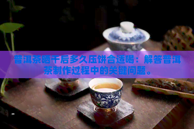 普洱茶晒干后多久压饼合适喝：解答普洱茶制作过程中的关键问题。