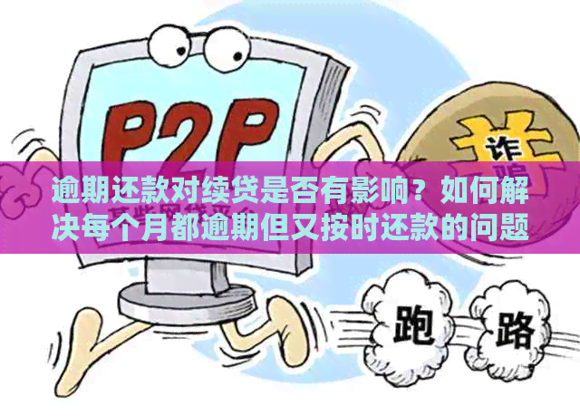 逾期还款对续贷是否有影响？如何解决每个月都逾期但又按时还款的问题？