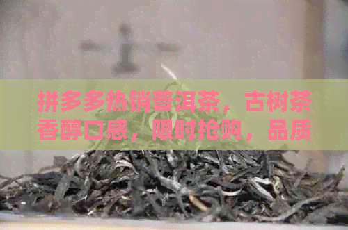 拼多多热销普洱茶，古树茶香醇口感，限时抢购，品质保障