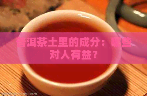 普洱茶土里的成分：哪些对人有益？