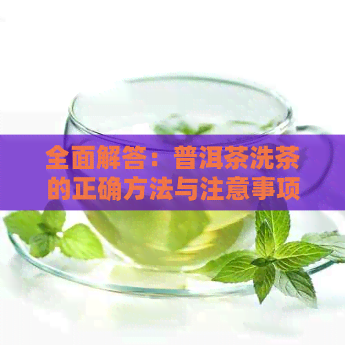 全面解答：普洱茶洗茶的正确方法与注意事项，让你轻松掌握泡出好茶的关键！