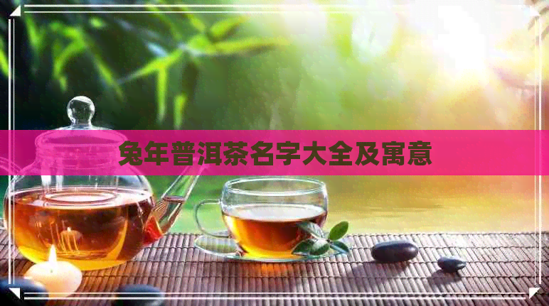 兔年普洱茶名字大全及寓意