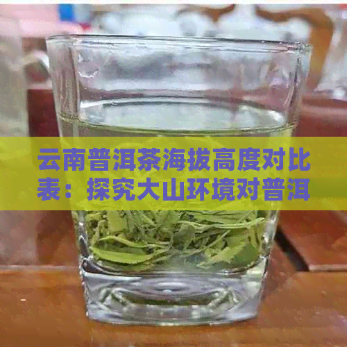 云南普洱茶海拔高度对比表：探究大山环境对普洱茶生长的影响