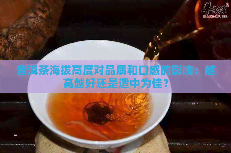 普洱茶海拔高度对品质和口感的影响：越高越好还是适中为佳？