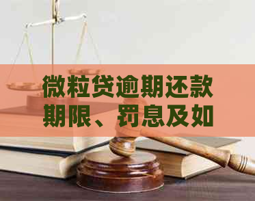 微粒贷逾期还款期限、罚息及如何避免逾期的全面解答