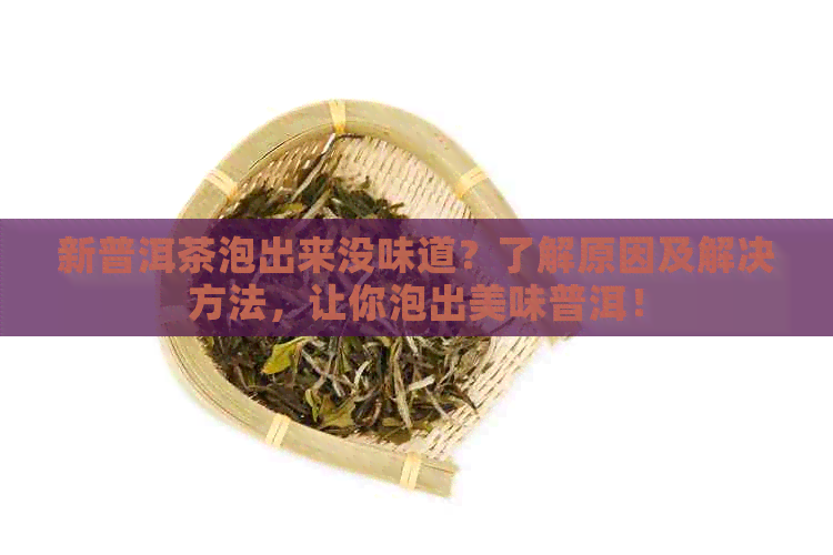 新普洱茶泡出来没味道？了解原因及解决方法，让你泡出美味普洱！