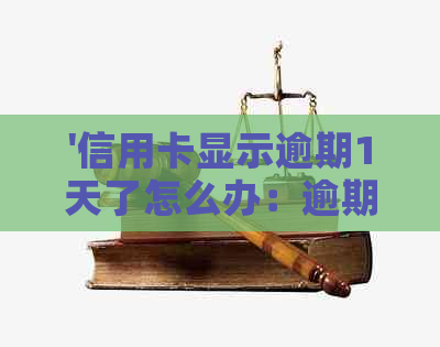 '信用卡显示逾期1天了怎么办：逾期后的影响及解决办法'