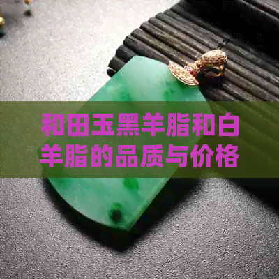 和田玉黑羊脂和白羊脂的品质与价格对比：哪个更值得购买？