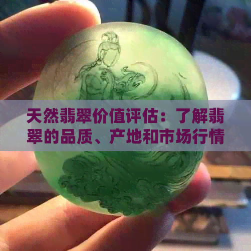 天然翡翠价值评估：了解翡翠的品质、产地和市场行情，全面掌握翡翠的价值