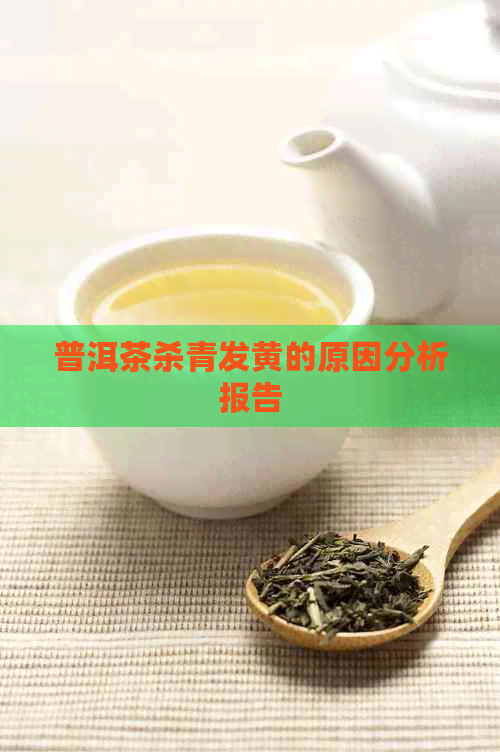 普洱茶杀青发黄的原因分析报告