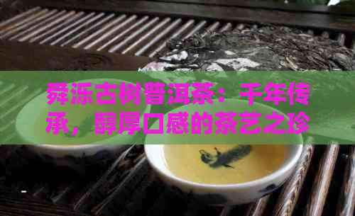 舜泺古树普洱茶：千年传承，醇厚口感的茶艺之珍