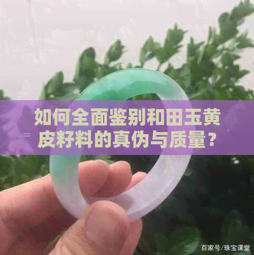 如何全面鉴别和田玉黄皮籽料的真伪与质量？