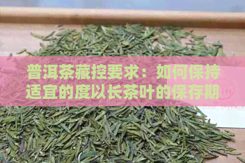 普洱茶藏控要求：如何保持适宜的度以长茶叶的保存期限？