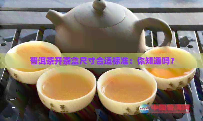 普洱茶开茶盒尺寸合适标准：你知道吗？