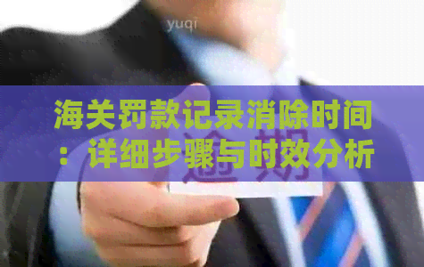 海关罚款记录消除时间：详细步骤与时效分析