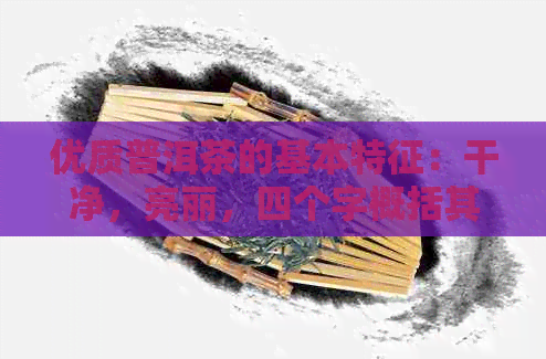 优质普洱茶的基本特征：干净，亮丽，四个字概括其特性