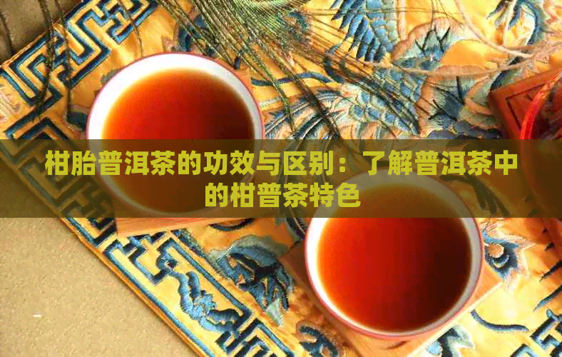 柑胎普洱茶的功效与区别：了解普洱茶中的柑普茶特色