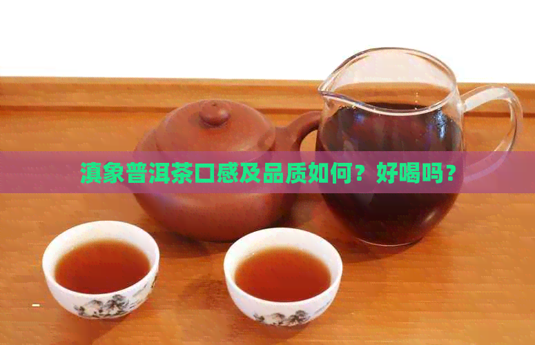 滇象普洱茶口感及品质如何？好喝吗？