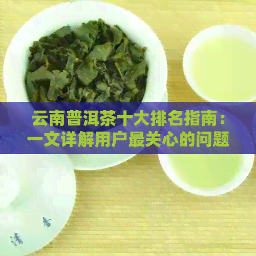 云南普洱茶十大排名指南：一文详解用户最关心的问题与优质推荐