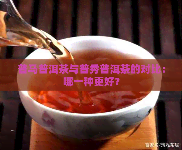 普马普洱茶与普秀普洱茶的对比：哪一种更好？