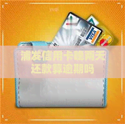 浦发信用卡晚两天还款算逾期吗