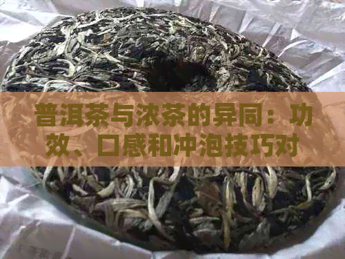 普洱茶与浓茶的异同：功效、口感和冲泡技巧对比