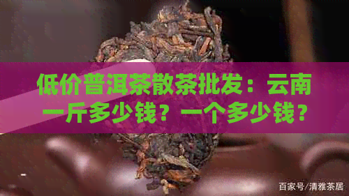 低价普洱茶散茶批发：云南一斤多少钱？一个多少钱？