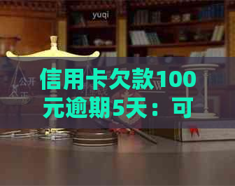 信用卡欠款100元逾期5天：可能的后果和解决策略