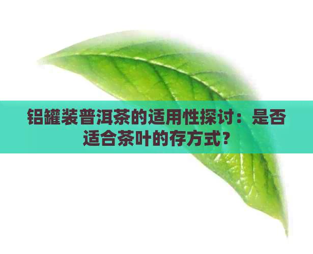 铝罐装普洱茶的适用性探讨：是否适合茶叶的存方式？