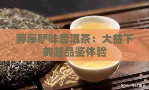 醇厚酽味普洱茶：大益下的越品鉴体验