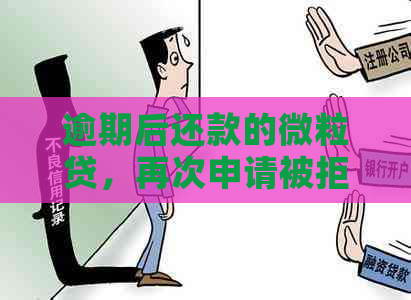 逾期后还款的微粒贷，再次申请被拒的原因是什么？