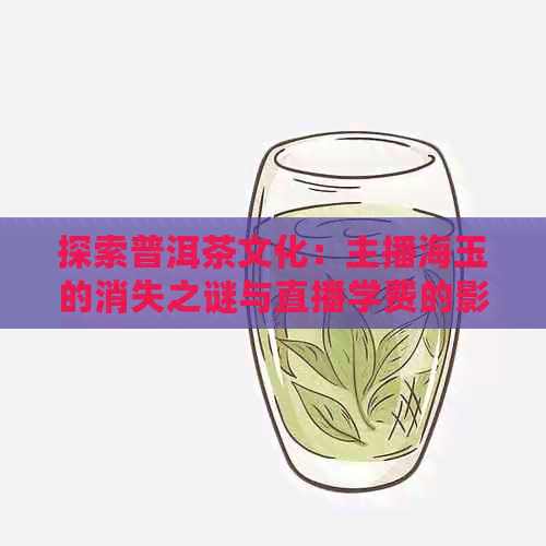 探索普洱茶文化：主播海玉的消失之谜与直播学费的影响