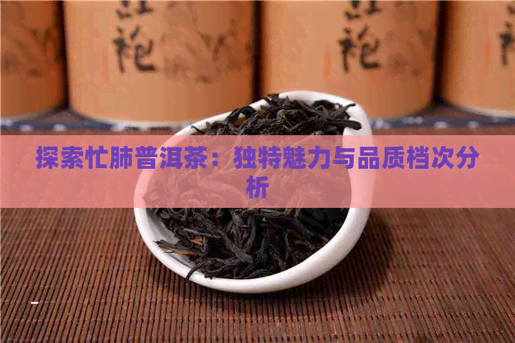 探索忙肺普洱茶：独特魅力与品质档次分析