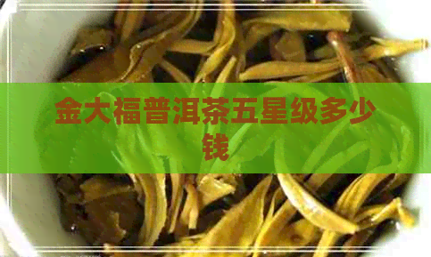 金大福普洱茶五星级多少钱