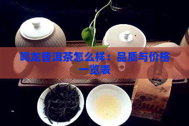 鸣龙普洱茶怎么样：品质与价格一览表