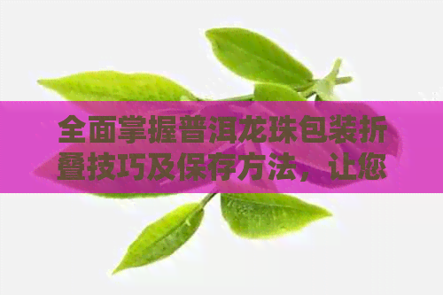 全面掌握普洱龙珠包装折叠技巧及保存方法，让您的茶叶始保持新与高价值