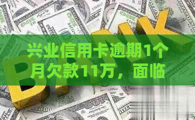 兴业信用卡逾期1个月欠款11万，面临起诉的解决策略和建议