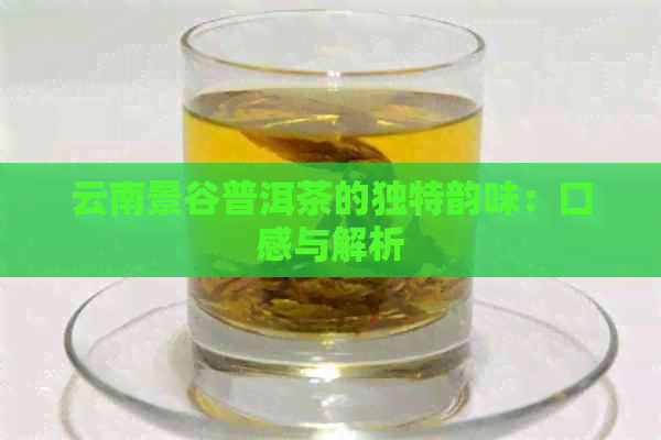 云南景谷普洱茶的独特韵味：口感与解析