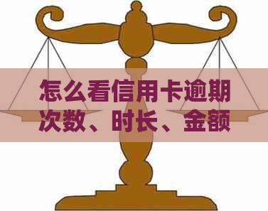 怎么看信用卡逾期次数、时长、金额和是否可用？