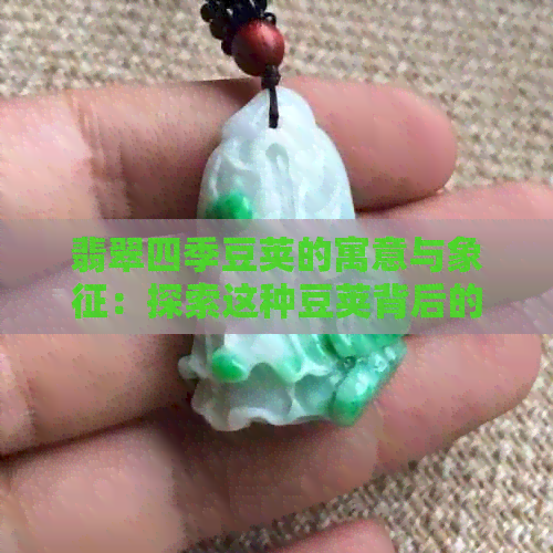 翡翠四季豆荚的寓意与象征：探索这种豆荚背后的深层含义