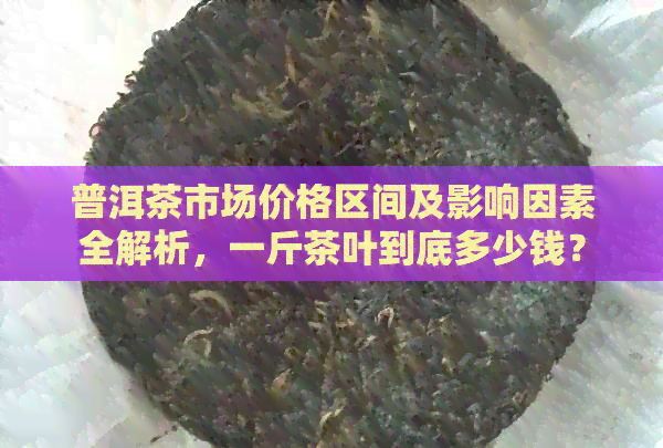 普洱茶市场价格区间及影响因素全解析，一斤茶叶到底多少钱？