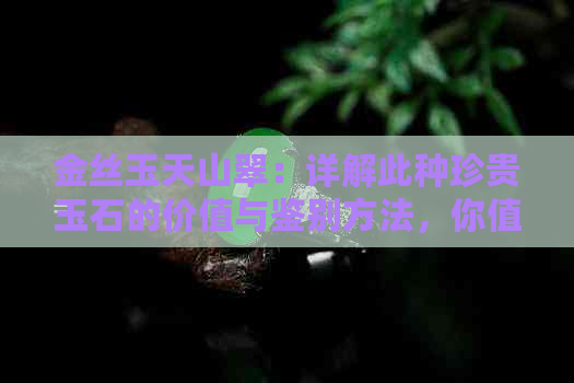 金丝玉天山翠：详解此种珍贵玉石的价值与鉴别方法，你值得了解！