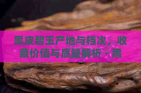 黑皮碧玉产地与档次，收藏价值与质量解析 - 黑皮碧玉源头何处？