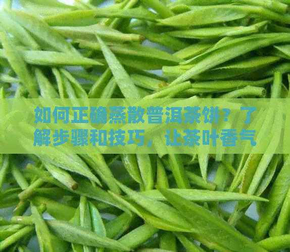 如何正确蒸散普洱茶饼？了解步骤和技巧，让茶叶香气更加浓