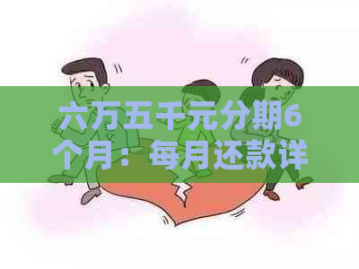 六万五千元分期6个月：每月还款详细计算方法及建议