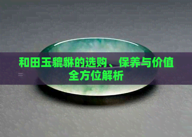 和田玉貔貅的选购、保养与价值全方位解析