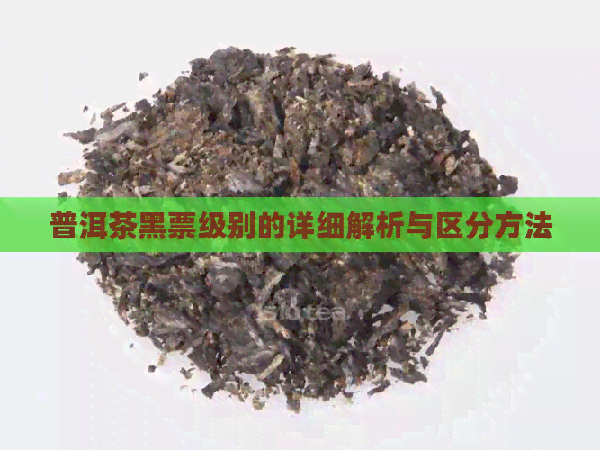 普洱茶黑票级别的详细解析与区分方法