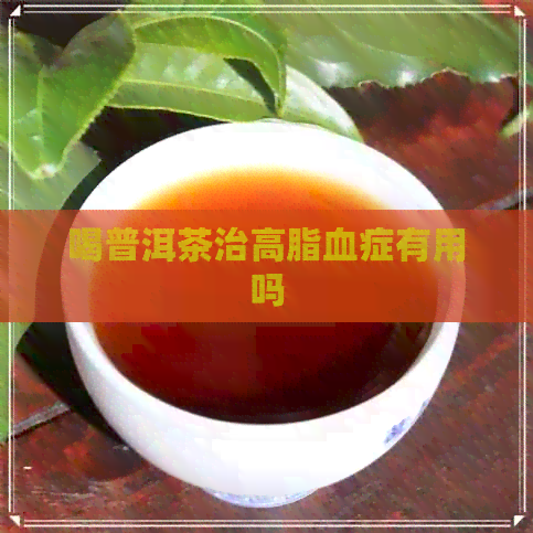 喝普洱茶治高脂血症有用吗